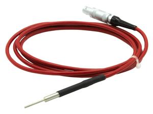 External Pt100 sensor, 20 x 2 mm, stainless steel, 1,5 m cable with 4-pin Lemosa plug. For use with JULABO systems having external Pt100 capability.