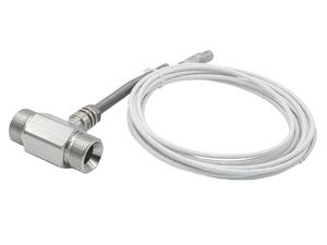 M+R in-line Pt100 sensor, 1.5 m cable, M24x1.5 male fittings with hose barb connections (barb connections are removable). For use with JULABO systems having external Pt100 capability.