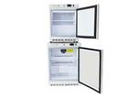 K2 Scientific, LLC K202GDR-K204SDF STACKED 2 Cu. Ft. Glass Door Refrigerator & 4 Cu. Ft. Solid Door Freezer