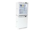 K2 Scientific, LLC K204GDR-K204SDF STACKED 4 Cu. Ft. Glass Door Refrigerator & 4 Cu. Ft. Solid Door Freezer