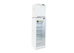 K2 Scientific, LLC K210GDR-K202SDF STACKED 10 Cu. Ft. Glass Door Refrigerator & 2 Cu. Ft. Solid Door Freezer
