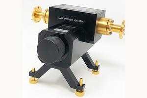 Direct-Reading Variable Attenuator: Q Band, 33 to 50 GHz, 0-60 dB Attenuation, WR-22 Waveguide, UG-383/U Flanges
