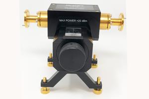 Direct-Reading Variable Attenuator: U Band, 40 to 60 GHz, 0-60 dB Attenuation, WR-19 Waveguide, UG-383/U-M Flanges