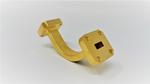 Millimeter Wave Products, Inc. 660A-599 90° E-Plane Bend: Ka Band, 26.5 to 40 GHz, 90° Bend Radius, WR-28 Waveguide, UG-599/U Flanges