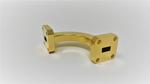 Millimeter Wave Products, Inc. 670A-599 90° H-Plane Bend: Ka Band, 26.5 to 40 GHz, 90° Bend Radius, WR-28 Waveguide, UG-599/U Flanges