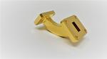 Millimeter Wave Products, Inc. 670K-595 90° H-Plane Bend: K Band, 18 to 26.5 GHz, 90° Bend Radius, WR-42 Waveguide, UG-595/U Flanges