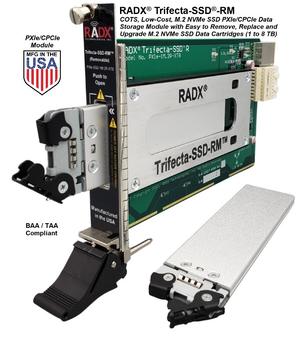 Trifecta 8TB M.2 NVMe SSD COTS Replacement / Upgrade Data SSD COTS Replacement / Upgrade Data Cartridge for Trifecta PXIe-SSD-R Data Storage Modules. PCIe G3/G4 x4 I/F, up to ~3.5 GB/Sec Seq. R/W Perf, 4.8 to 5.4 PBW Write Endurance & >500 Mating...