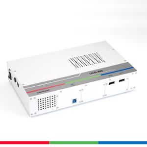 UCD-400 is an HBR3 capable 8K video generator and analyzer. With UCD-400 you can verify DisplayPort interfaces up to 8K@30 Hz and 4K@120 Hz video modes. The unit also supports MST, Forward Error Correction (FEC), and Display Stream Compression (DSC).